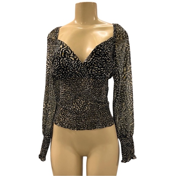 NWT $69 Steve Madden Print Top - Picture 4 of 7